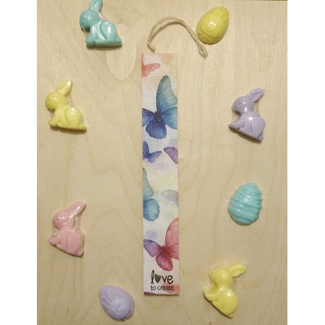 Λαμπάδα με πεταλούδες